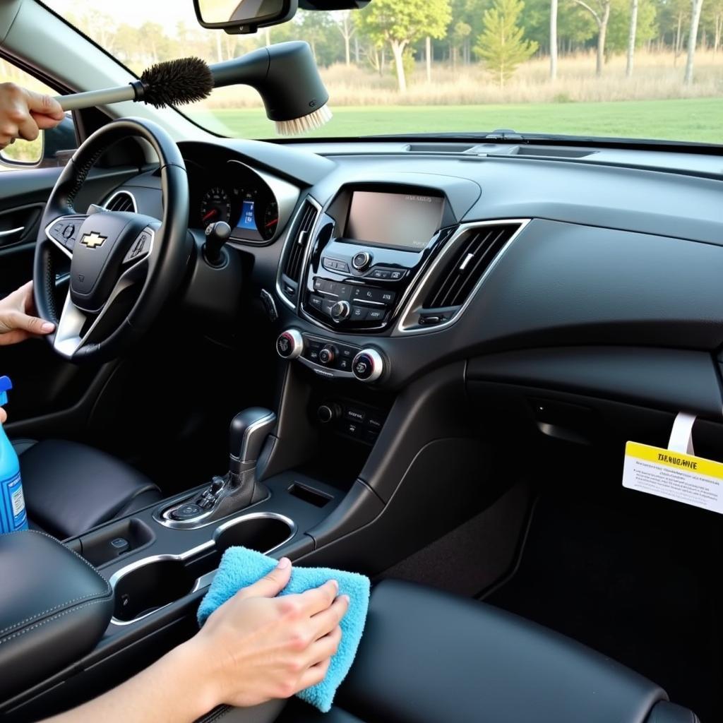 Cleaning and Protecting the Interior of a 2016 Chevy Malibu with Specialized Supplies