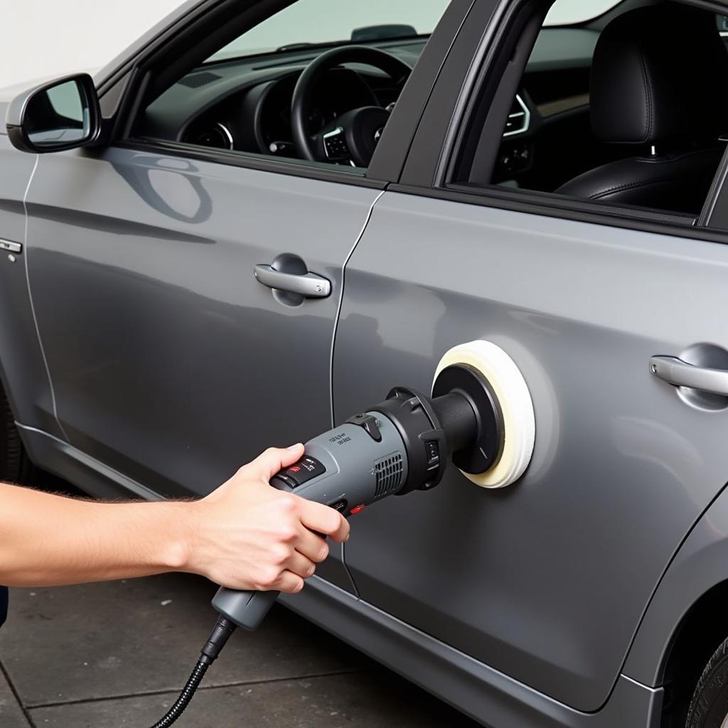 Using a 5-Inch Orbital Polisher for Car Detailing