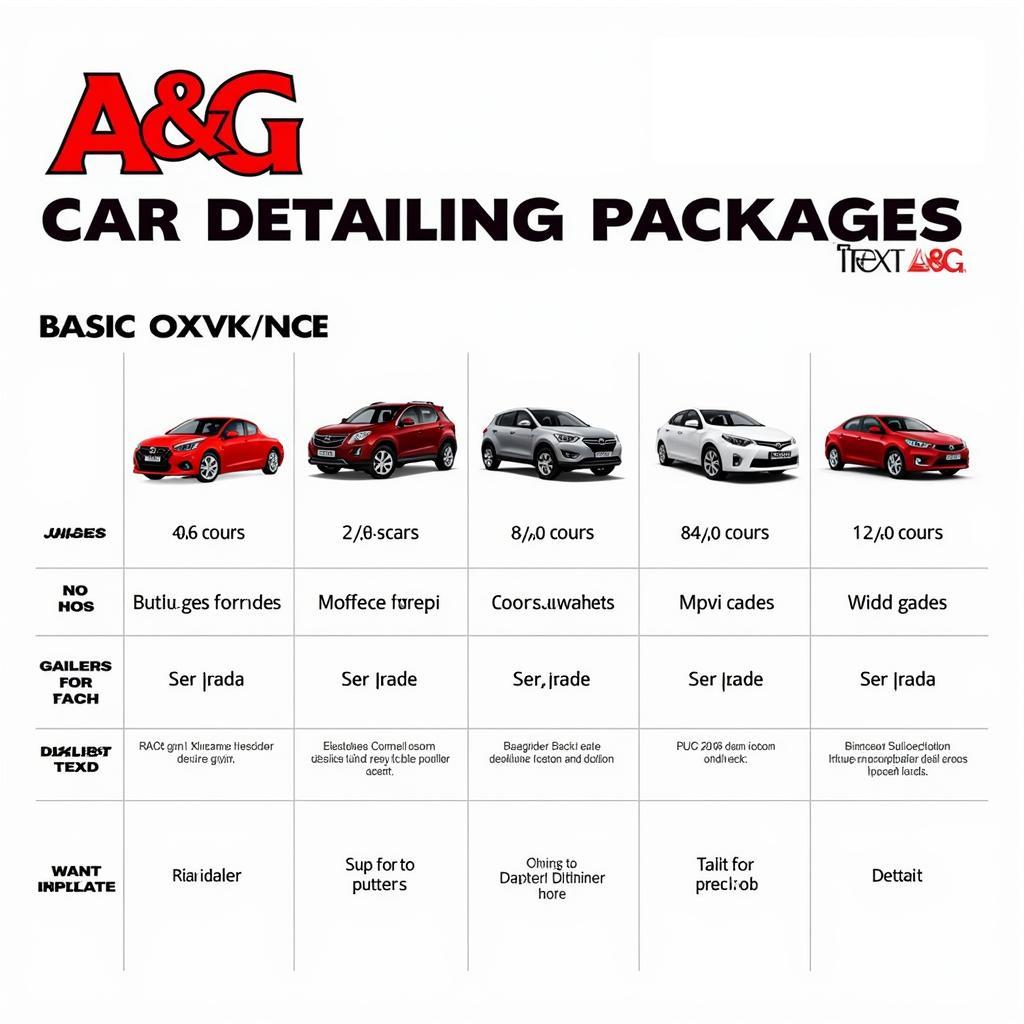 A&G's Car Detailing Packages