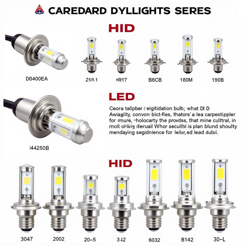 American Car Headlight Bulb Types