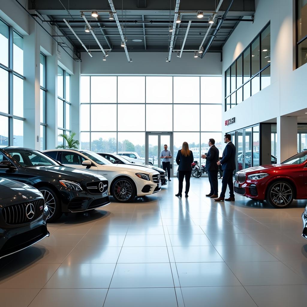 Modern and spacious car showroom in Durban