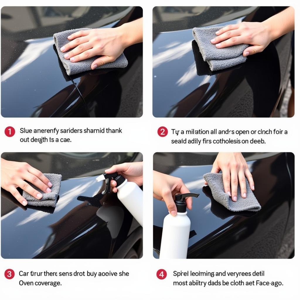 Applying Car Spray Detailer Correctly