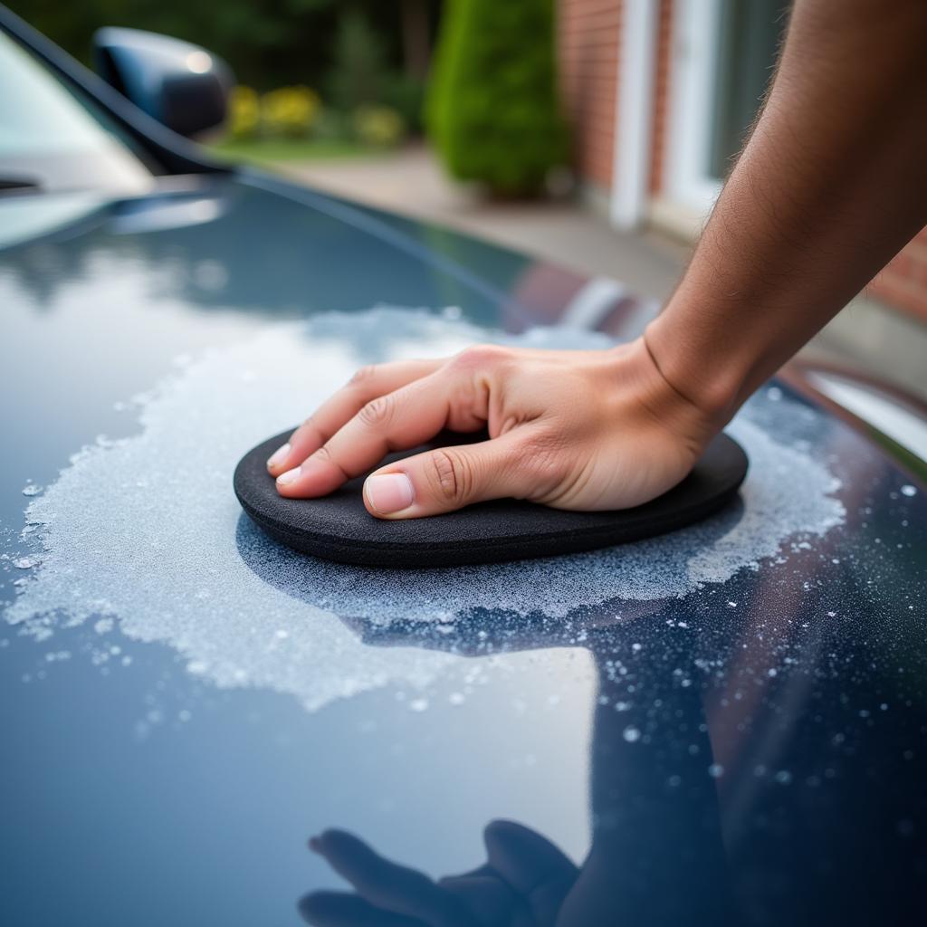 Waxing a Car