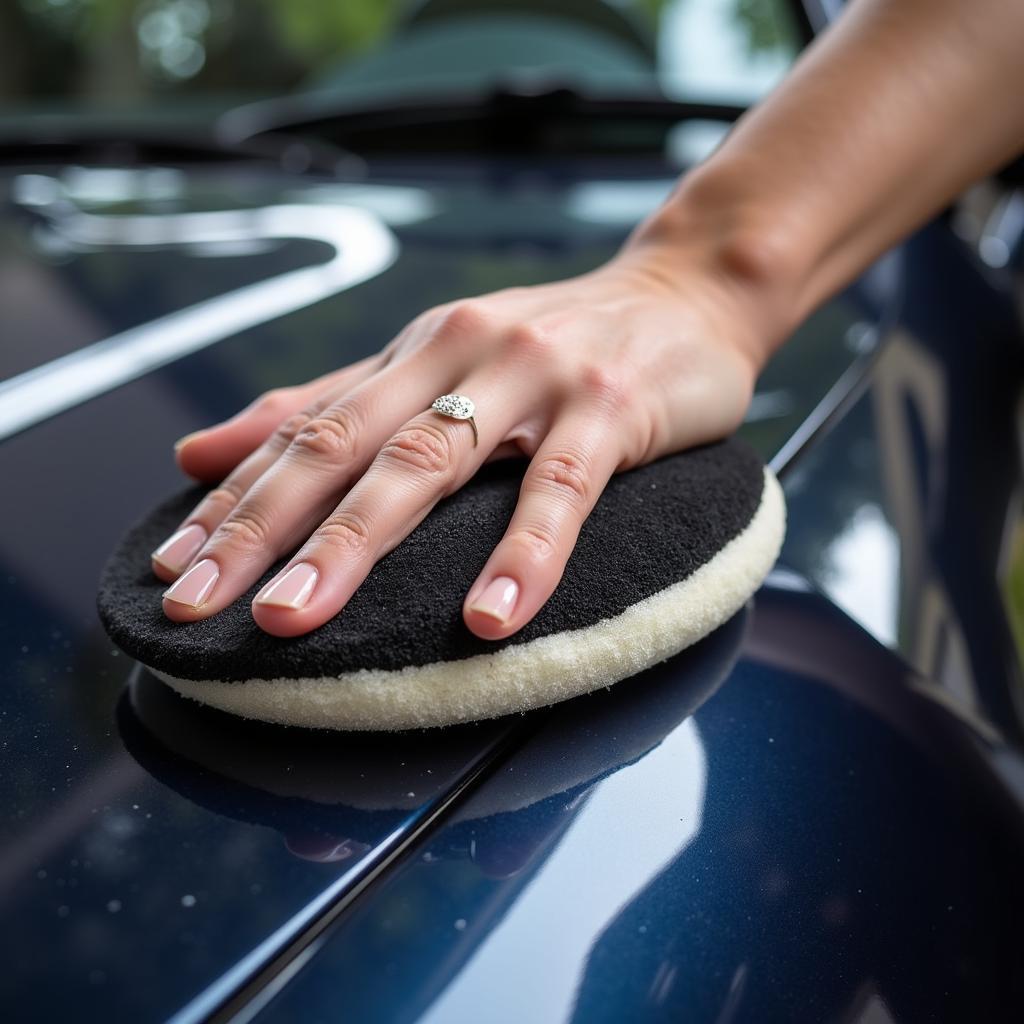 Applying Car Wax After Stripping Quick Detailer