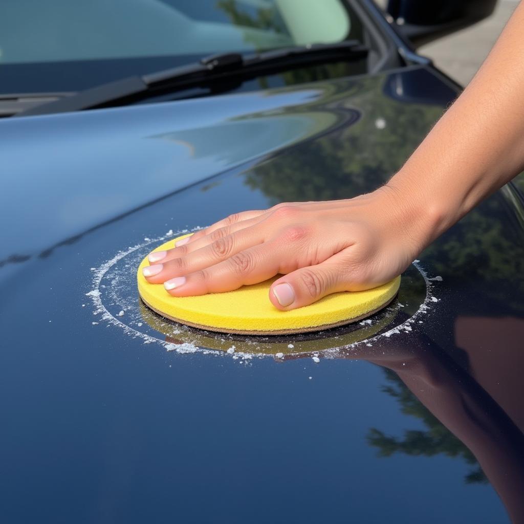 Applying Car Wax in a Circular Motion