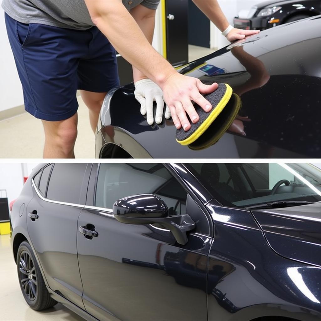 Applying Ceramic Coating to a Car