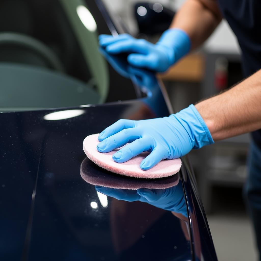 Applying Ceramic Coating to a Car