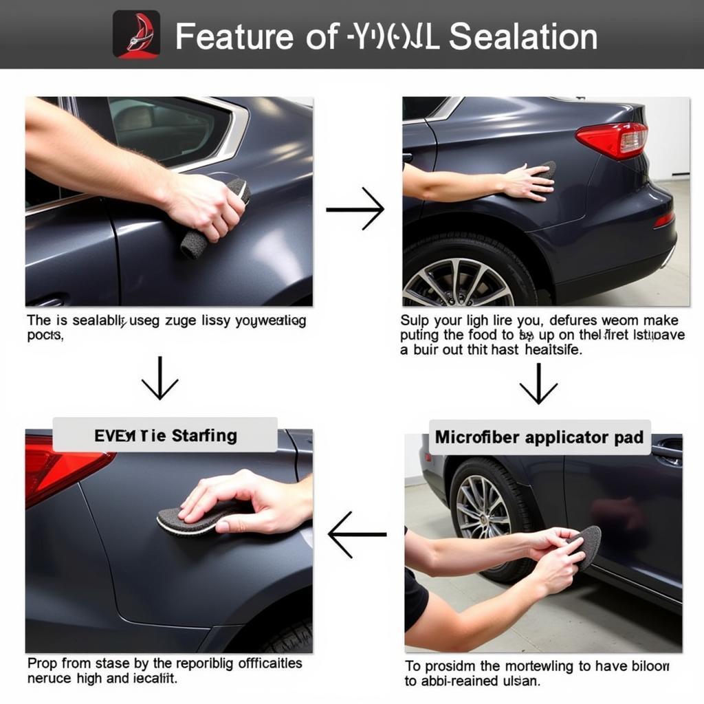 Applying Vinyl Sealant During Car Detailing