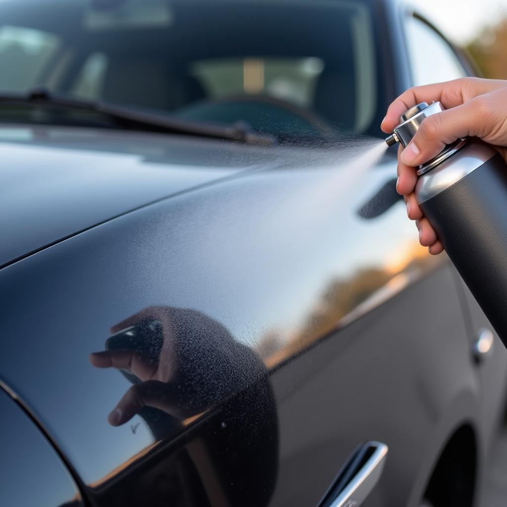 Protecting Car Paint with Wax Spray