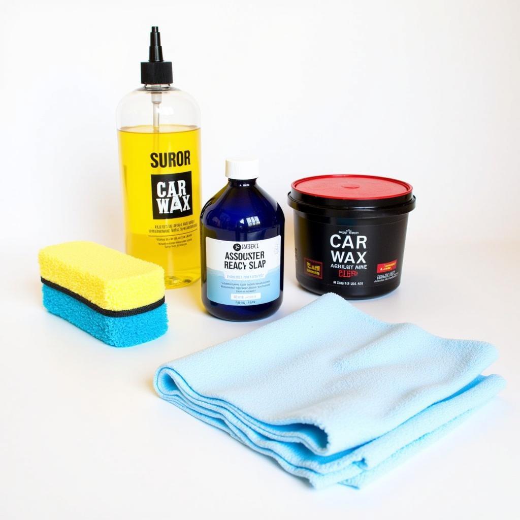 Basic Car Detail Kit with Wash, Wax, and Applicators