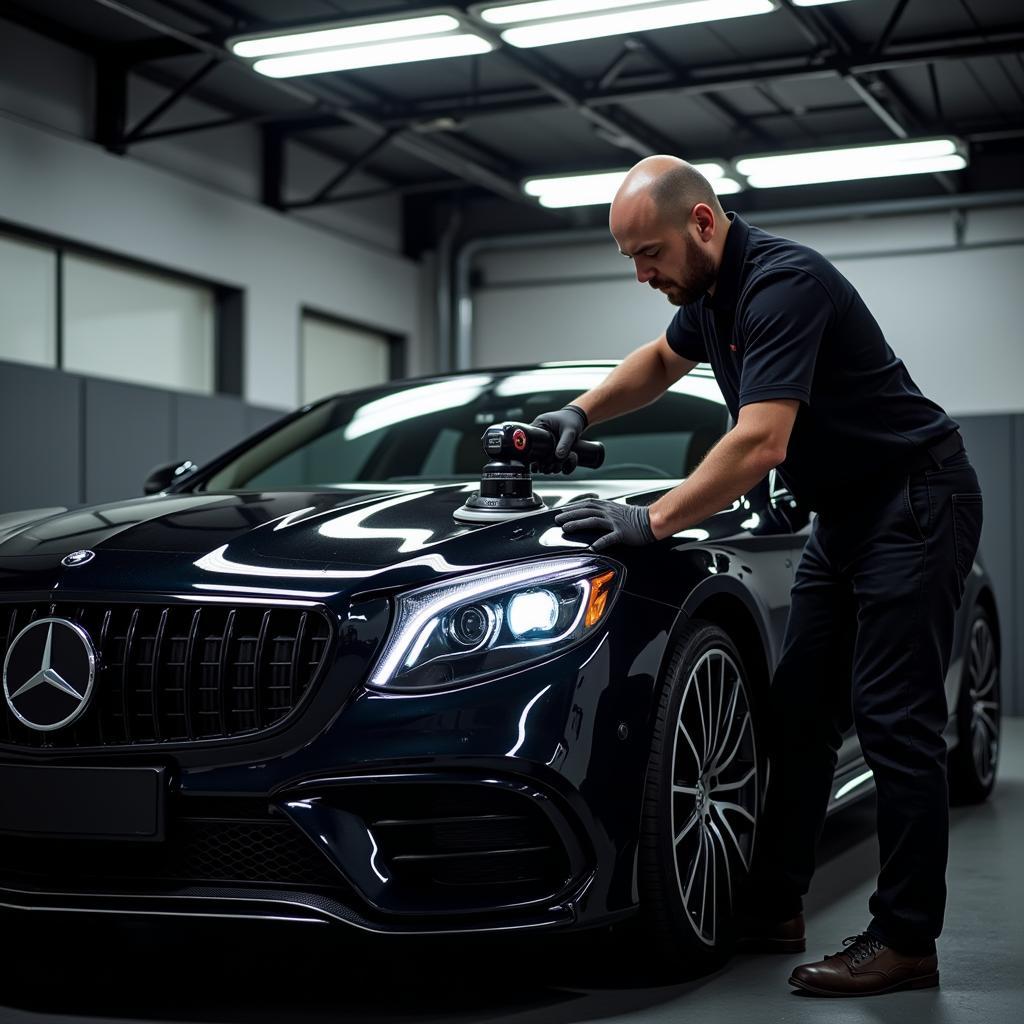 Car Getting Detailed in Staten Island