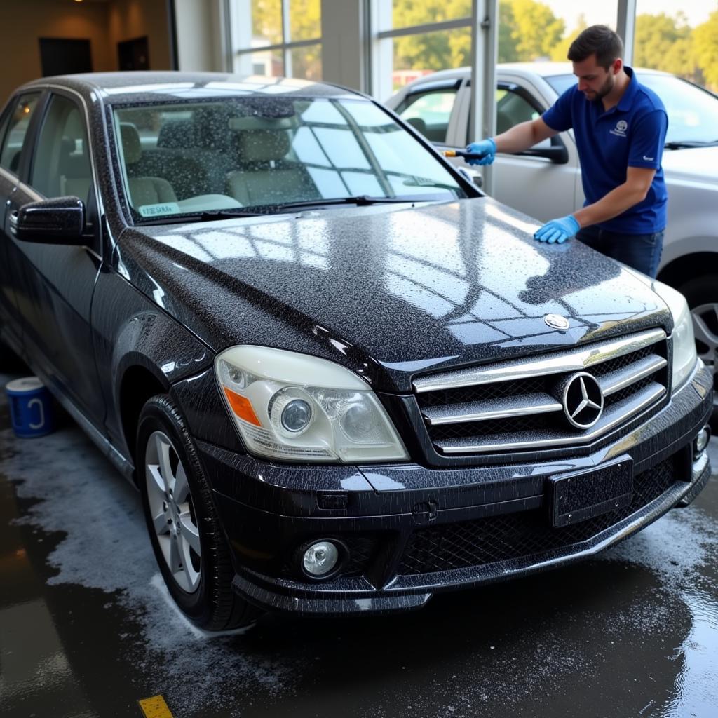 Exterior car wash detailing in New Jersey