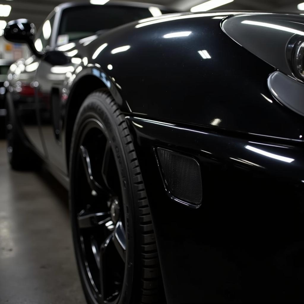 Carnauba Wax on Black Car