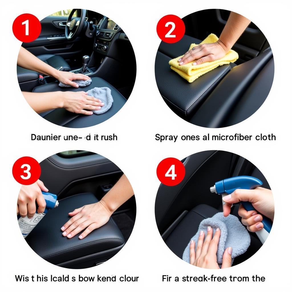 Applying Interior Car Detailing Spray Correctly