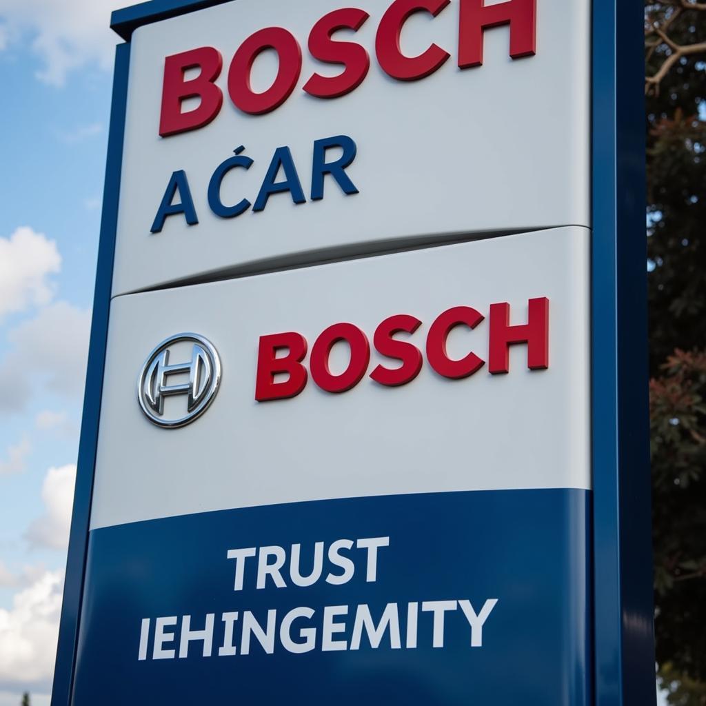 Bosch Car Service Center Signage