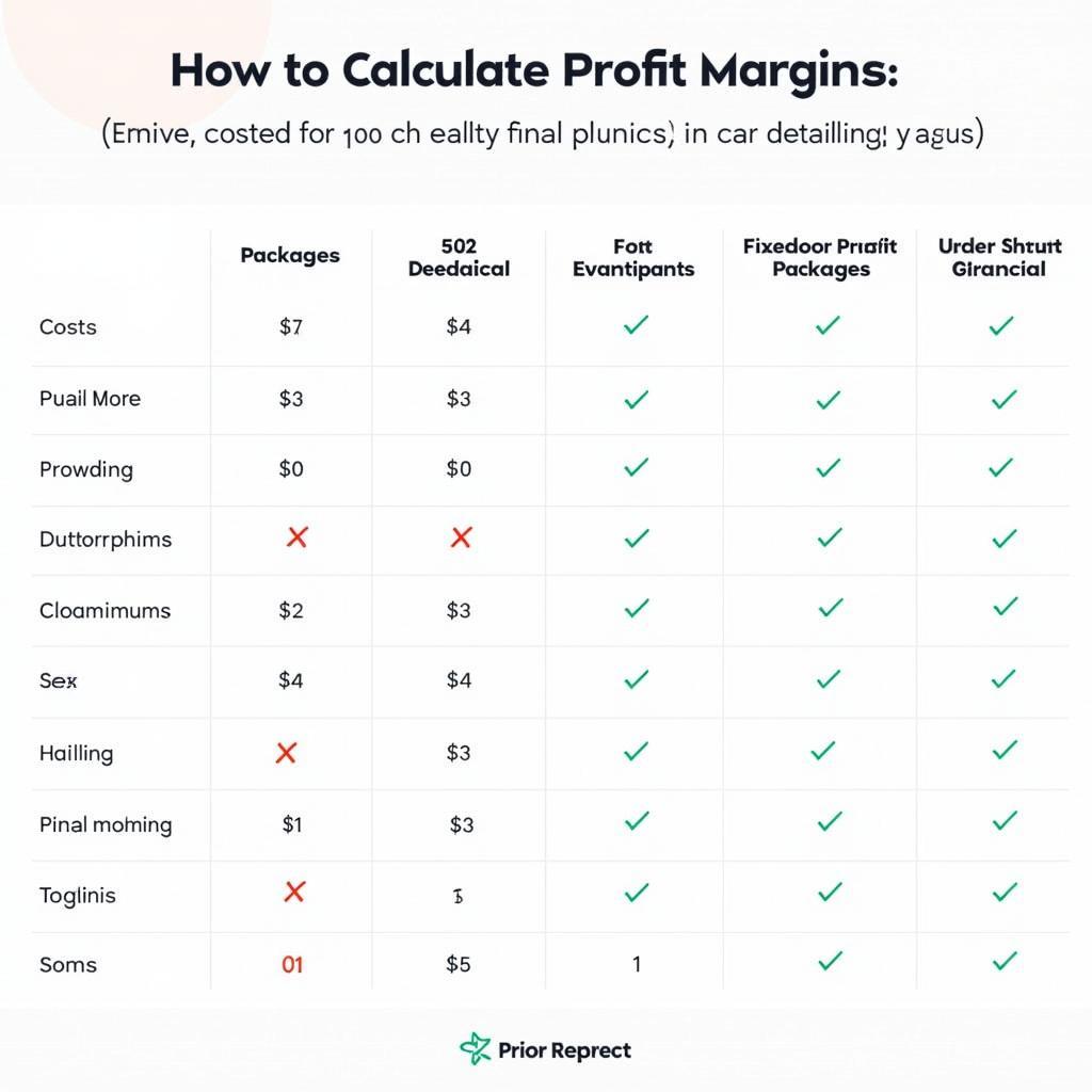 Calculating Profit Margin for Car Detailing Services