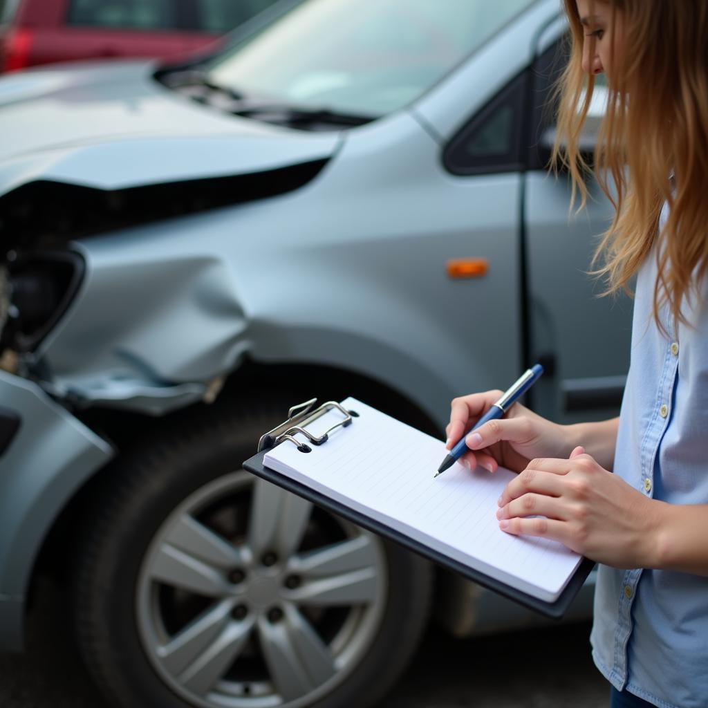 Gathering information after a car accident