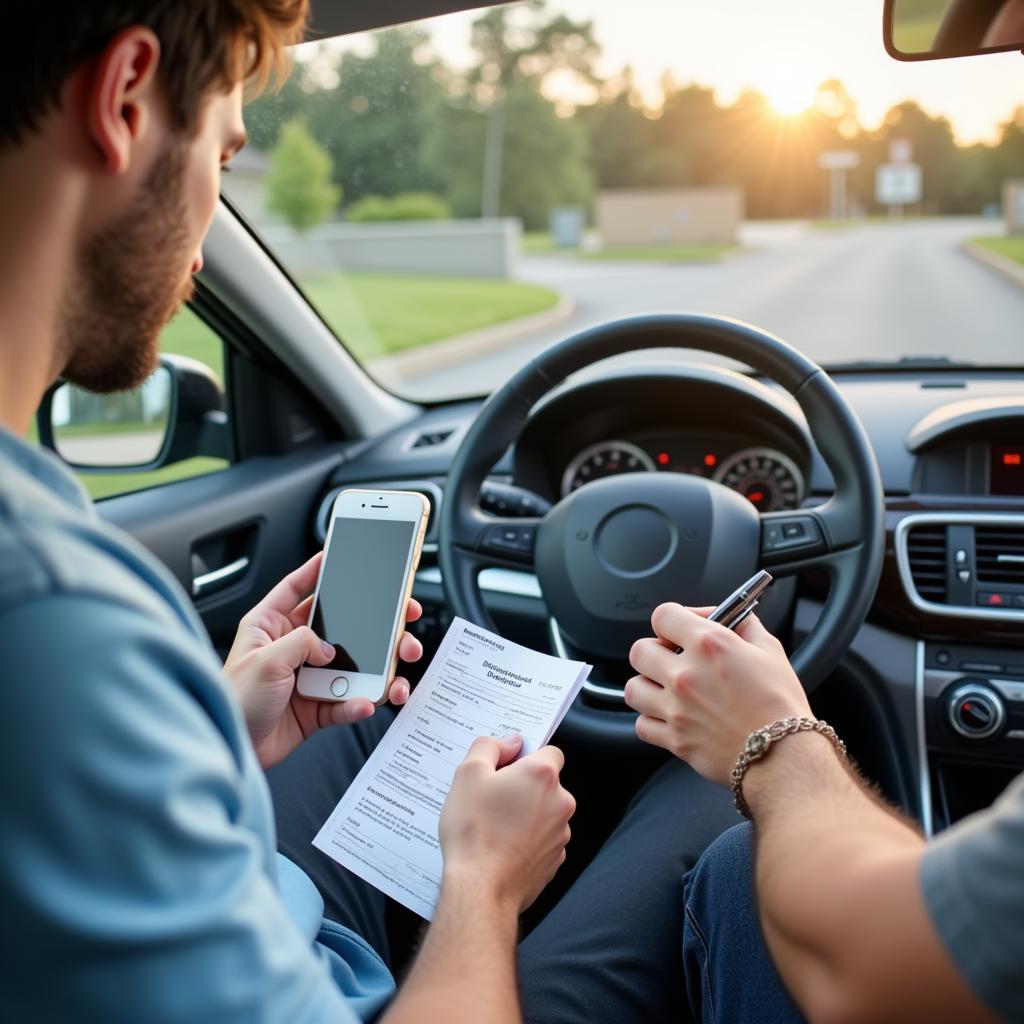 Exchanging Information After a Car Accident