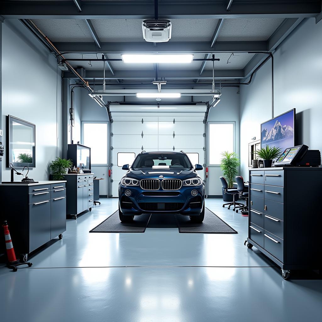 Modern Car Detail Station Interior