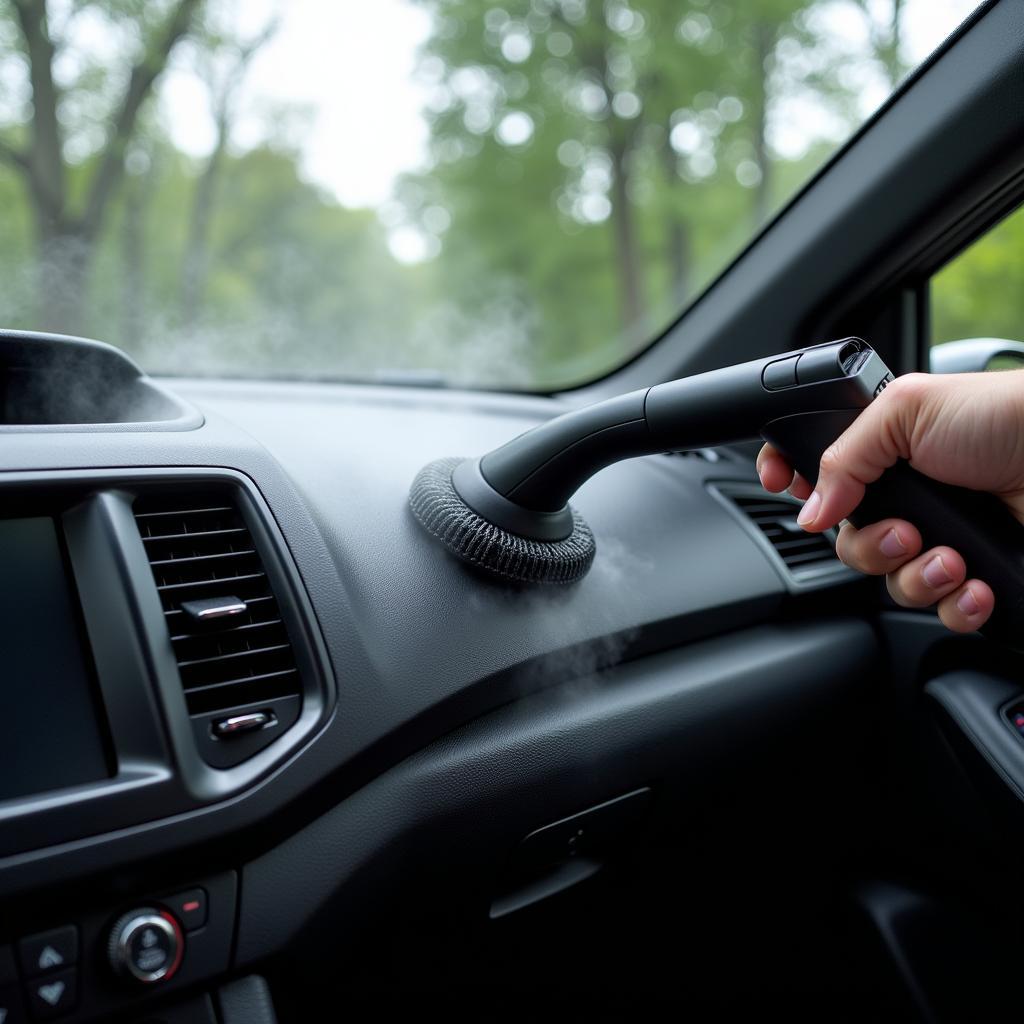 Car Detail Steamer Cleaning Dashboard