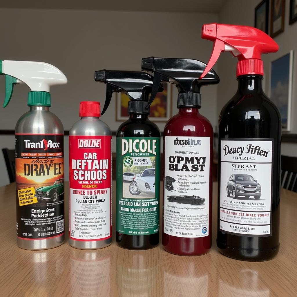 Comparing different car detailer sprays