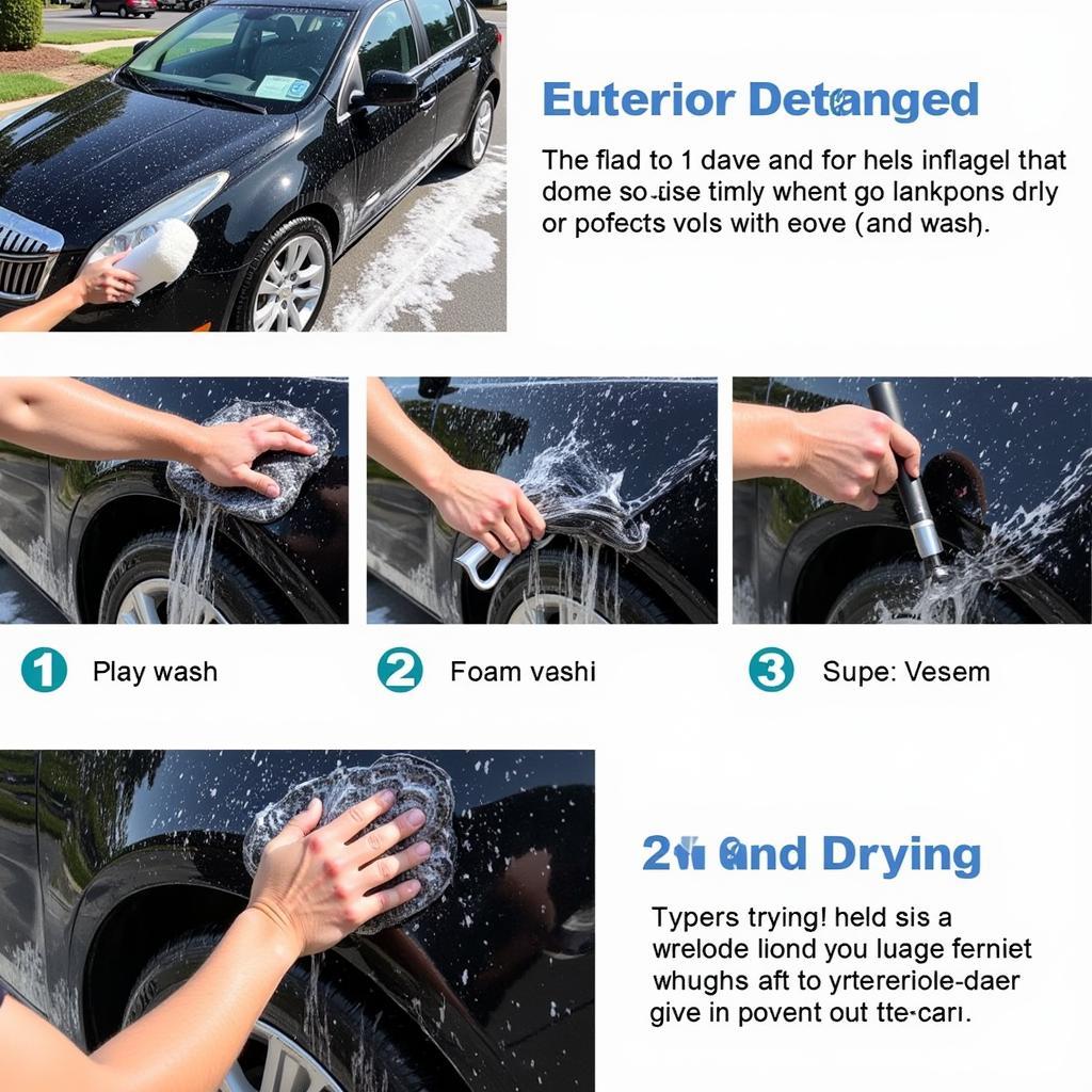 Exterior car wash and detailing in 08857