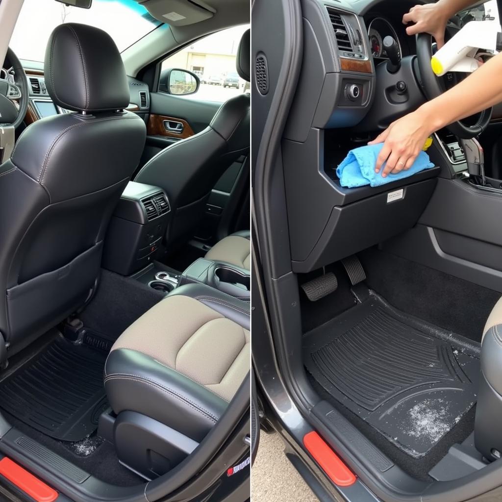 Interior car cleaning and detailing in Asheville NC