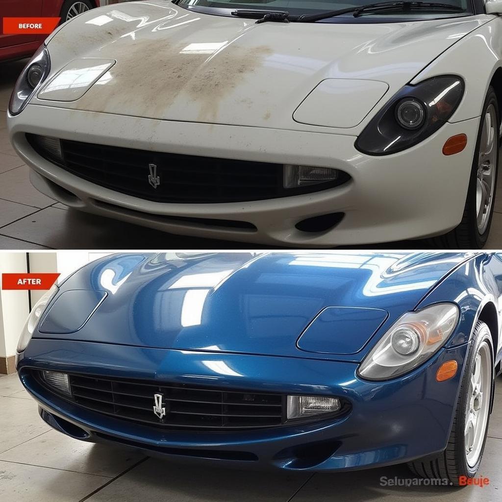 Car Detailing Before and After Transformation