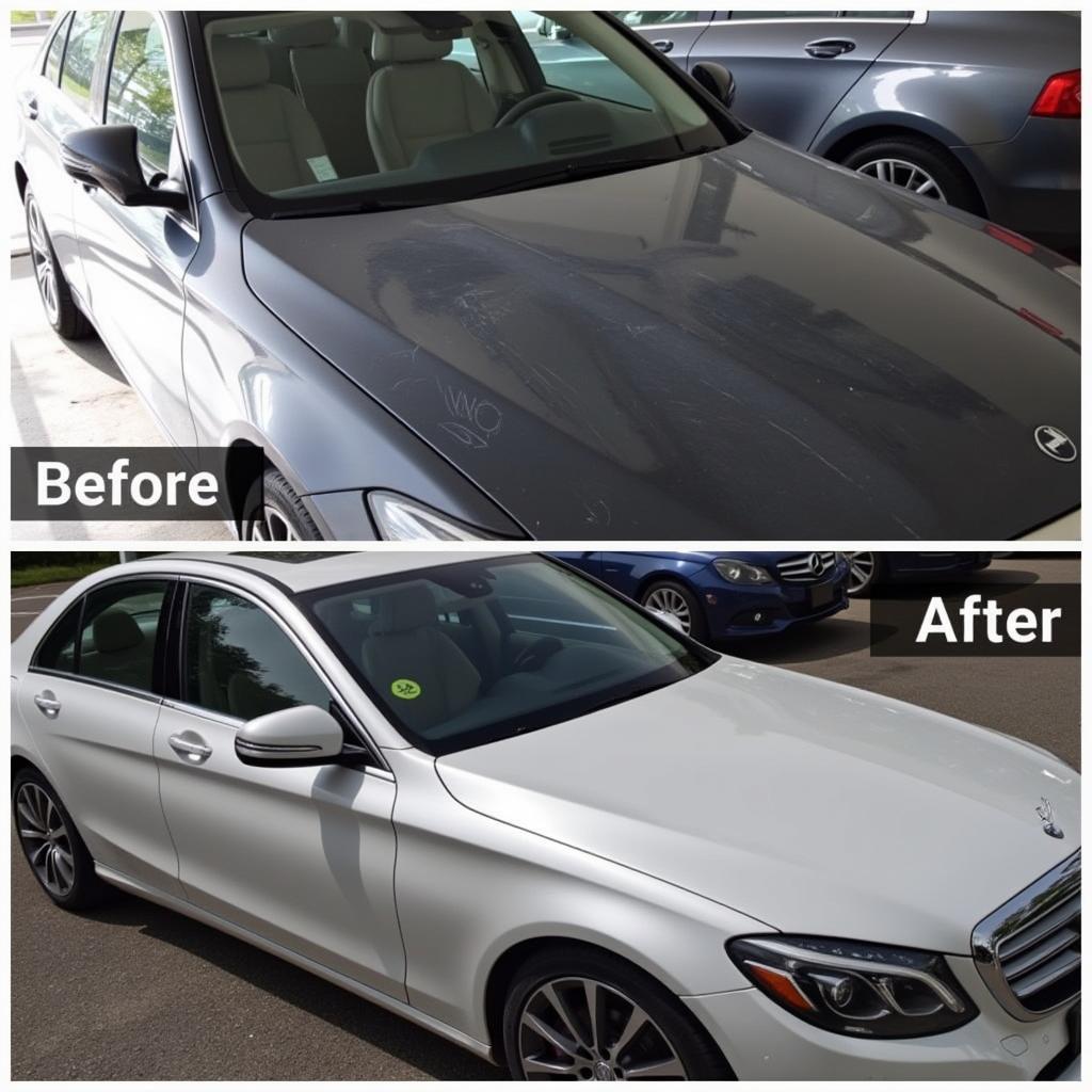 Before and After Car Detailing Transformation