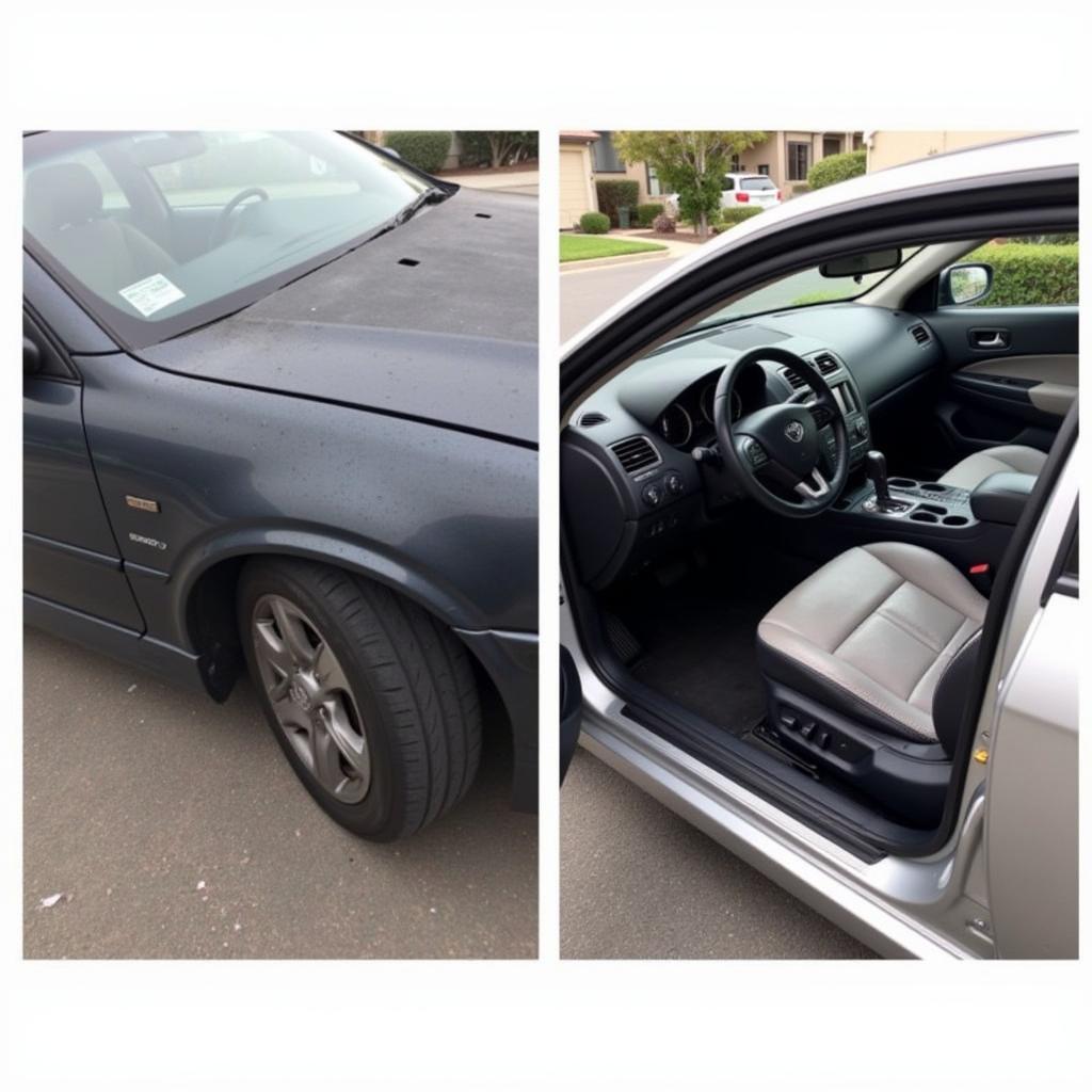 Before and After Car Detailing in San Diego