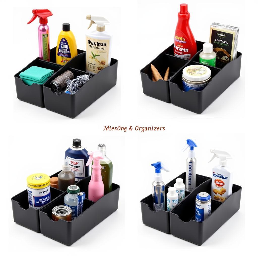 Car Detailing Caddy with Multiple Compartments and Organizers