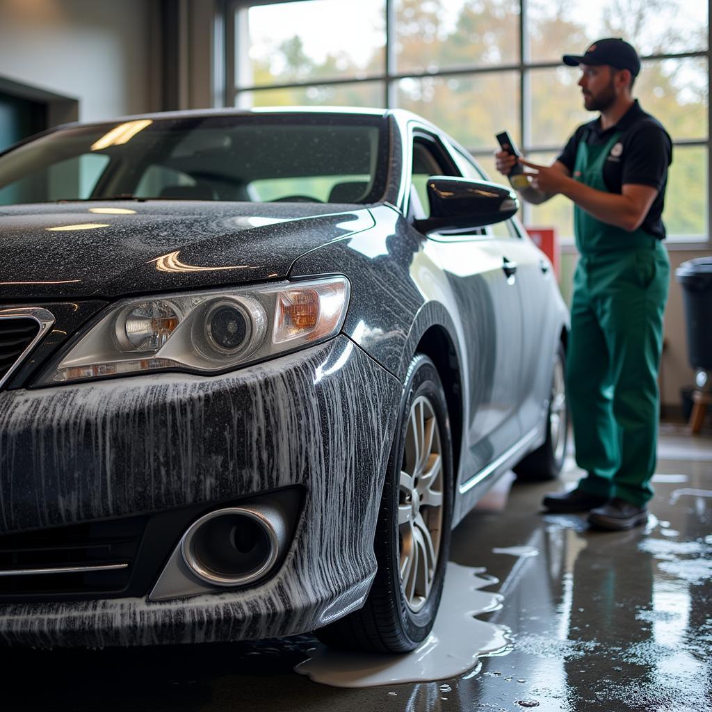 Exterior car wash detailing in DeKalb, IL