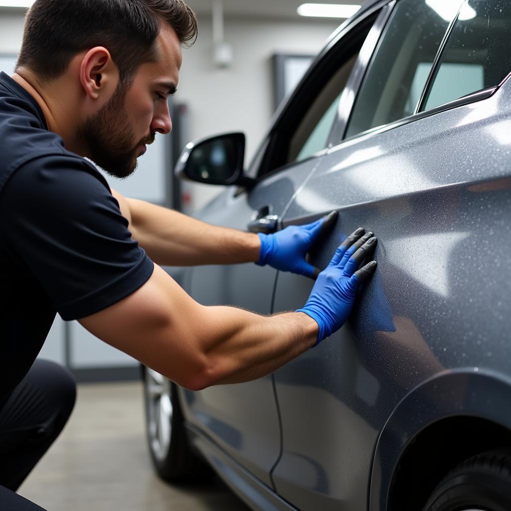 Applying Protective Coating During Car Detailing