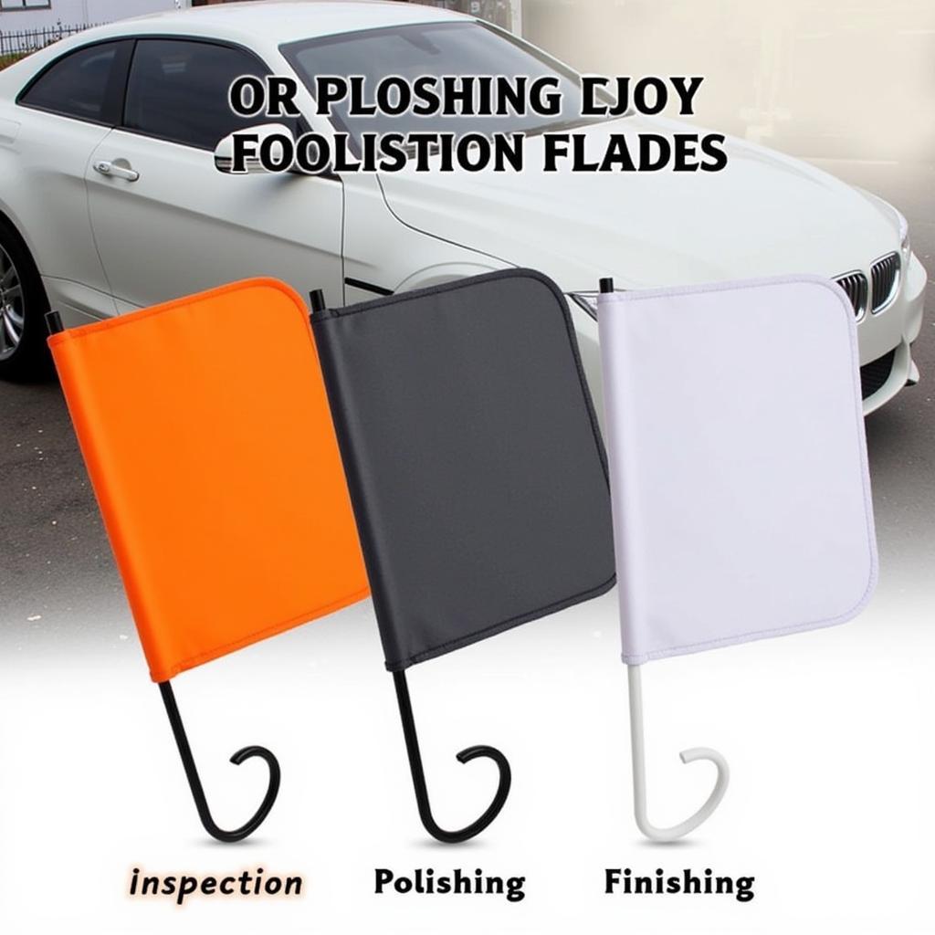 Different Types of Car Detailing Flags for Inspection, Polishing, and Finishing