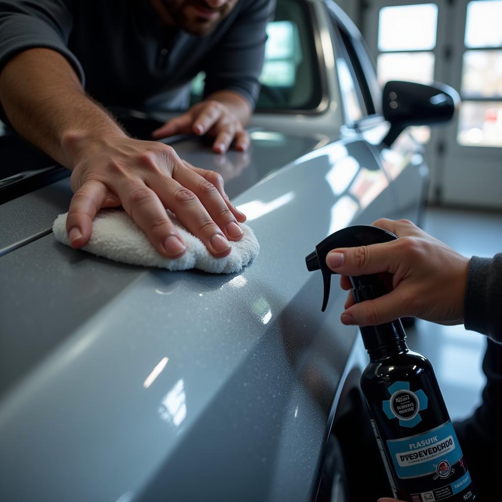 Professional Car Detailing in Progress