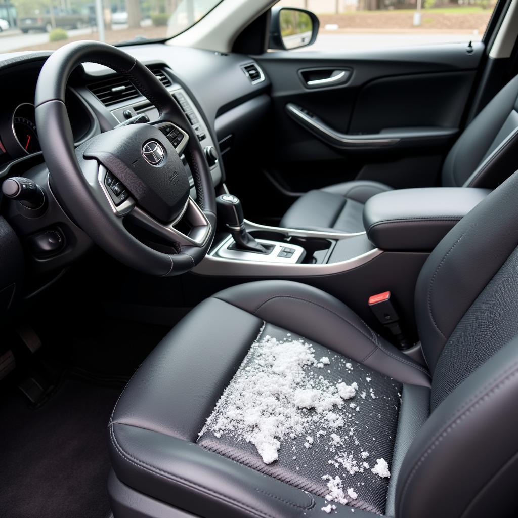 A pristine car interior after detailing