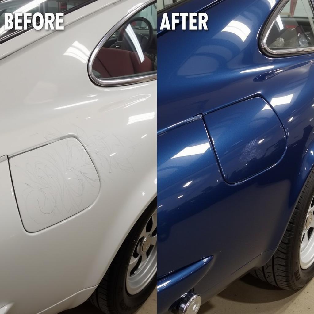 Car Detailing Paint Correction Before & After