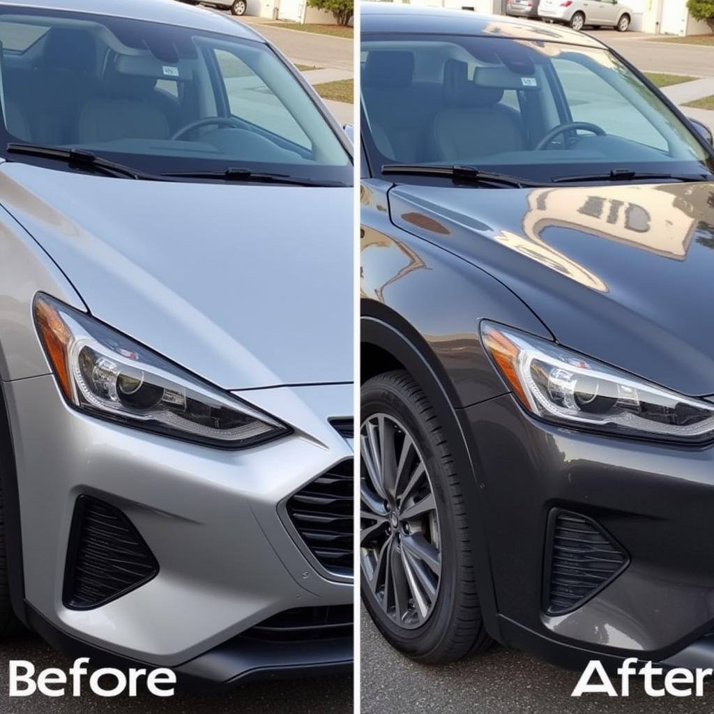 Car Detailing Before & After in Plainfield