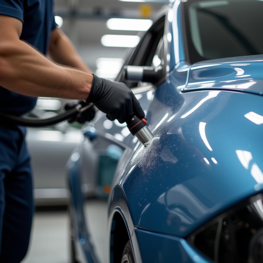 Car detailing process in a South Jersey shop