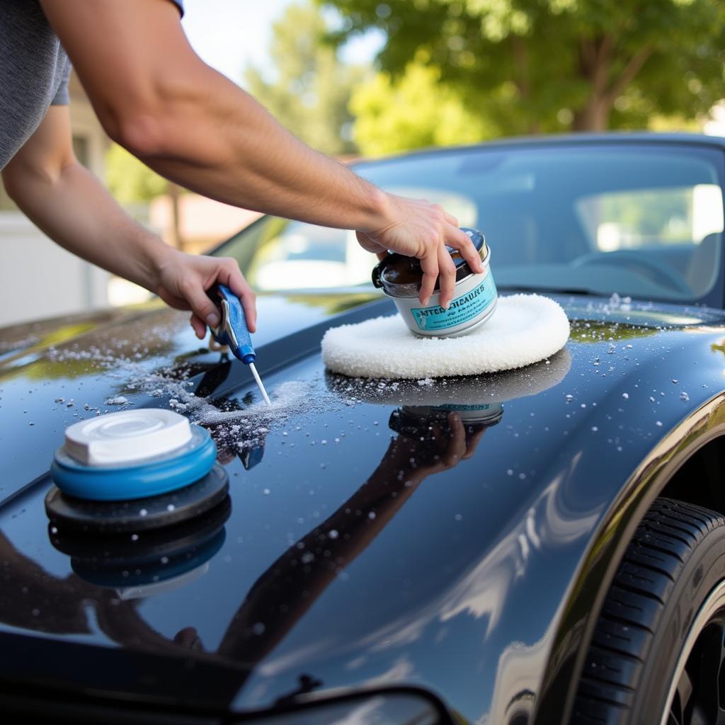 Car Detailing Process Using a Kit