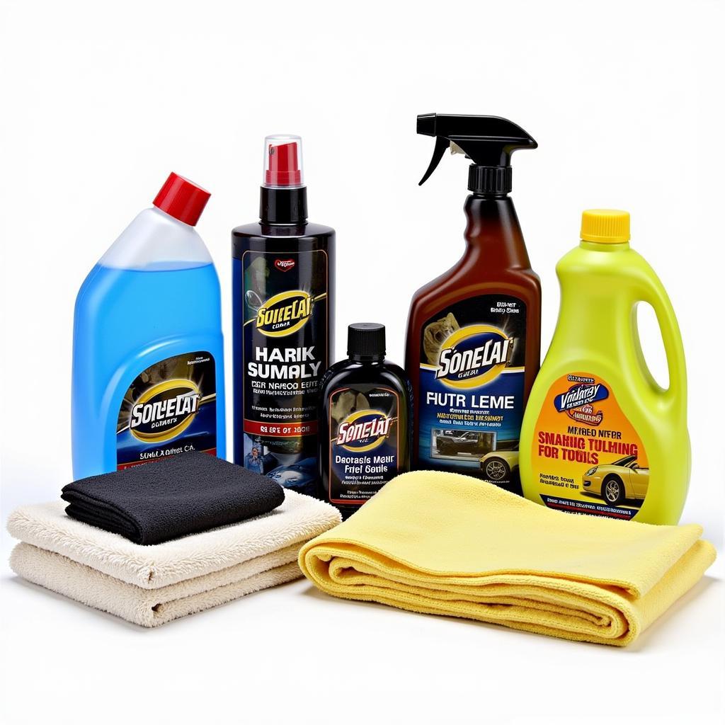 Car detailing products and tools