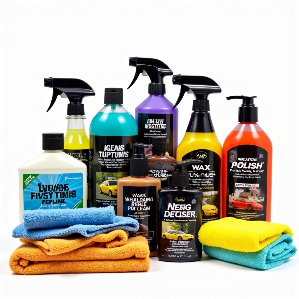 Various Car Detailing Products