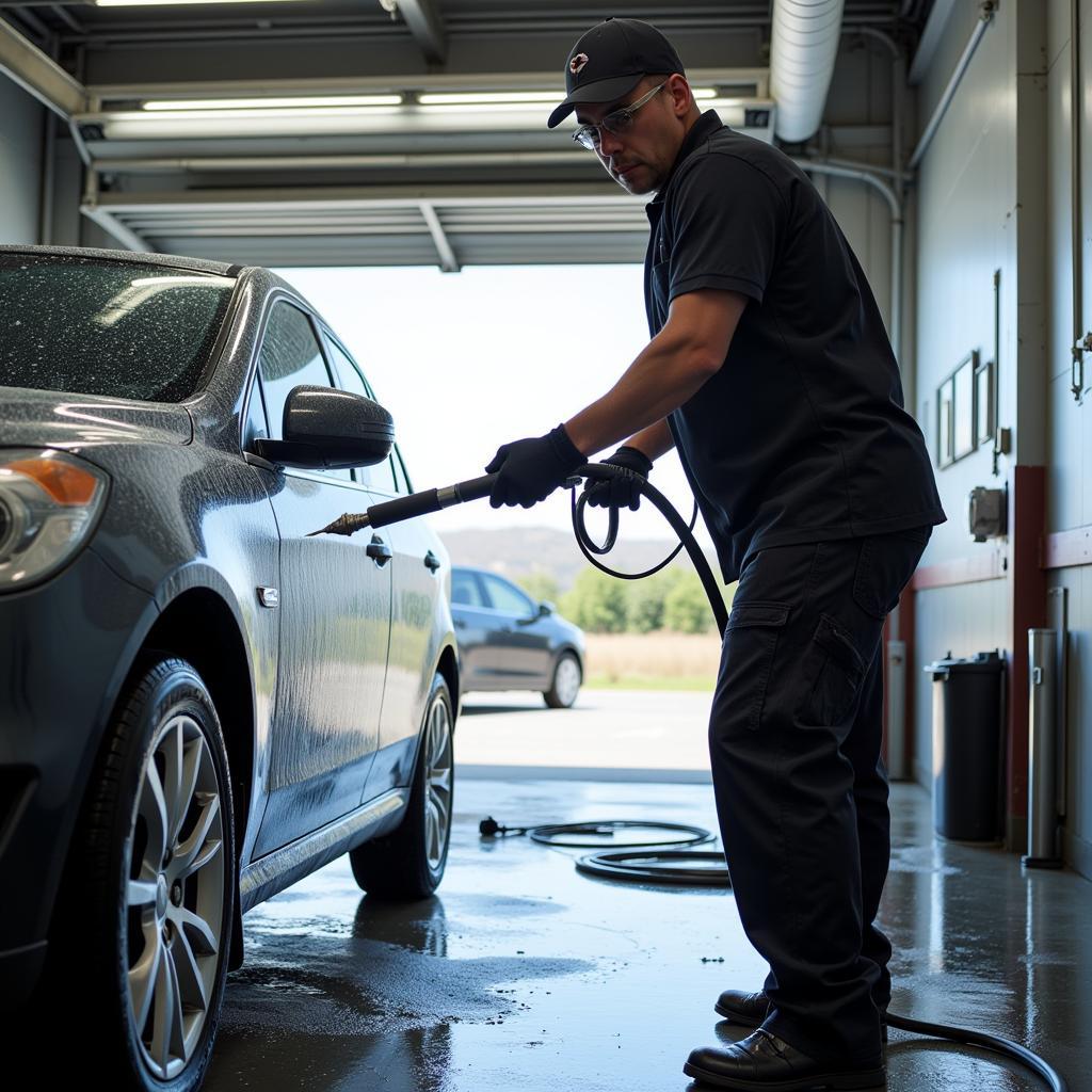 Professional Car Detailing: Utilizing a Pressure Washer for Efficient Cleaning