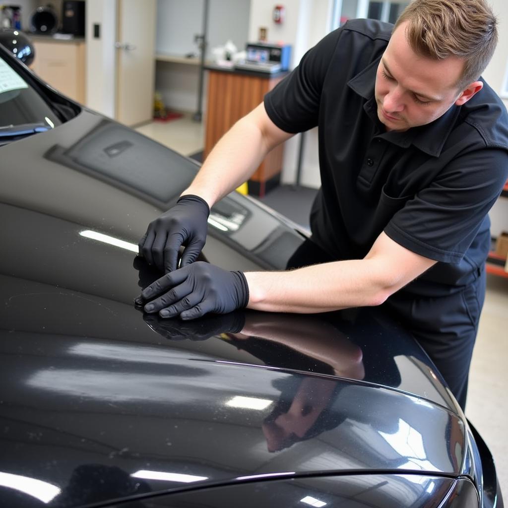 Applying Paint Protection Film - Richmond Hill Detailing