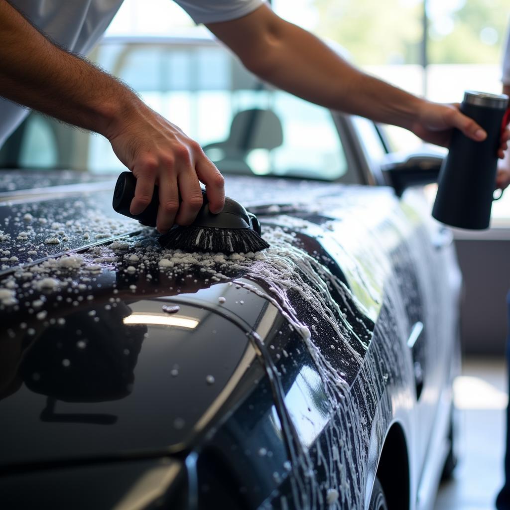 Exterior car wash and detailing in Scarborough WA