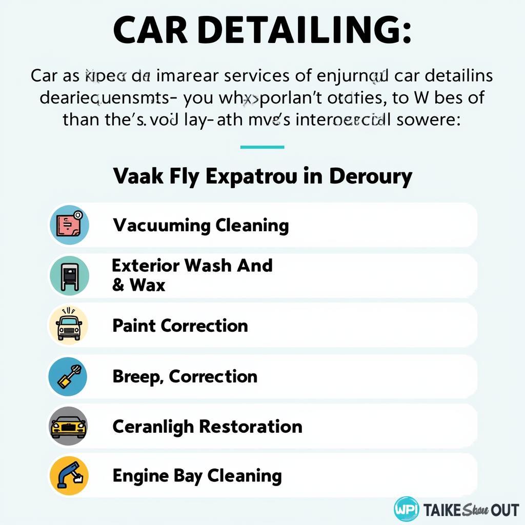 Car Detailing Services Offered