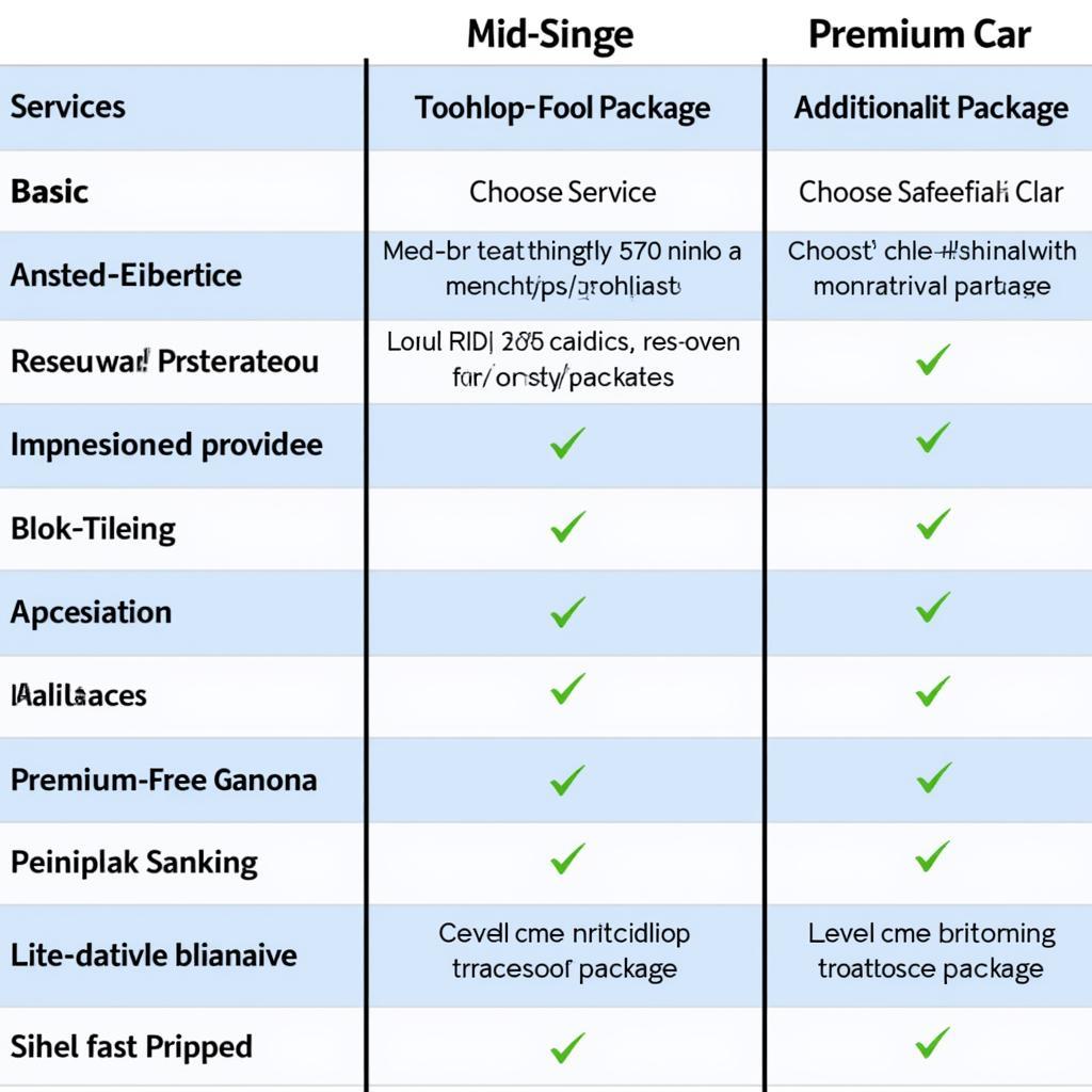 Car Detailing Packages Comparison