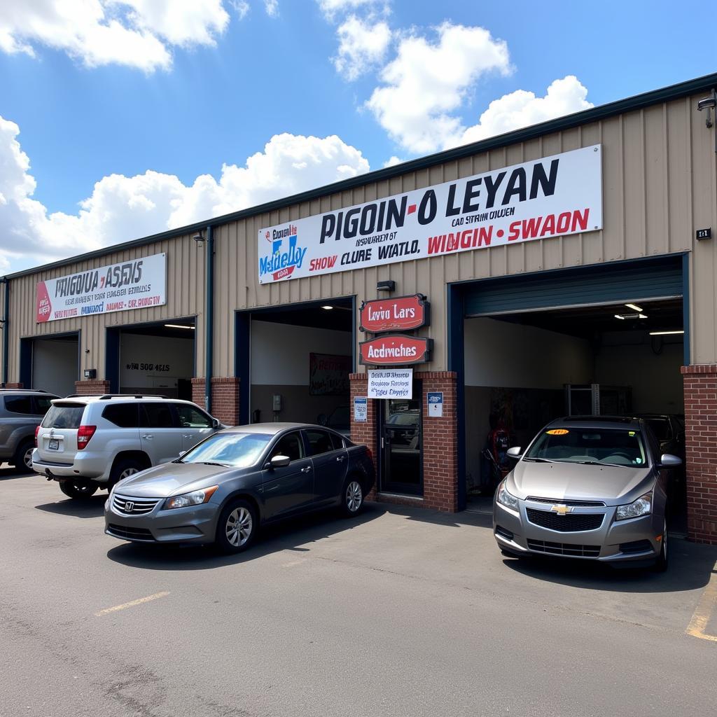 Exterior view of a car detail shop in Marietta