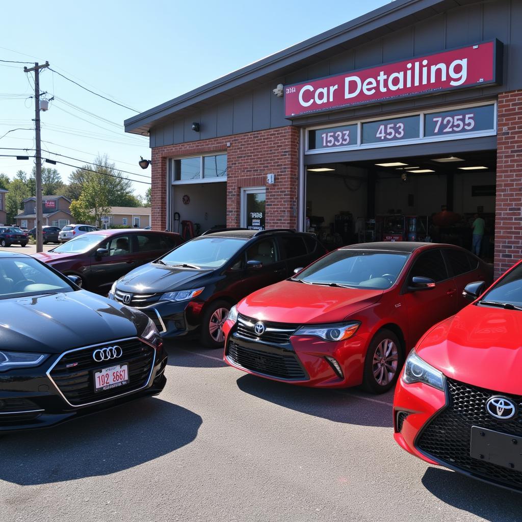 A bustling car detailing shop in St Catharines