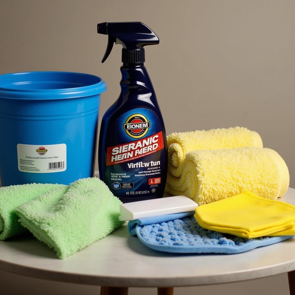 Car Detailing Supplies with Shampoo